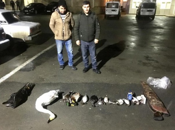 Şabranda qanunsuz ov edənlər saxlanıldı (FOTO)